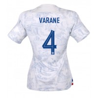 Frankrike Raphael Varane #4 Fotballklær Bortedrakt Dame VM 2022 Kortermet